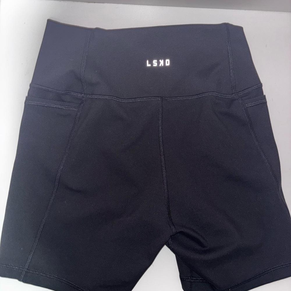 LSKD Medium Black Biker Shorts